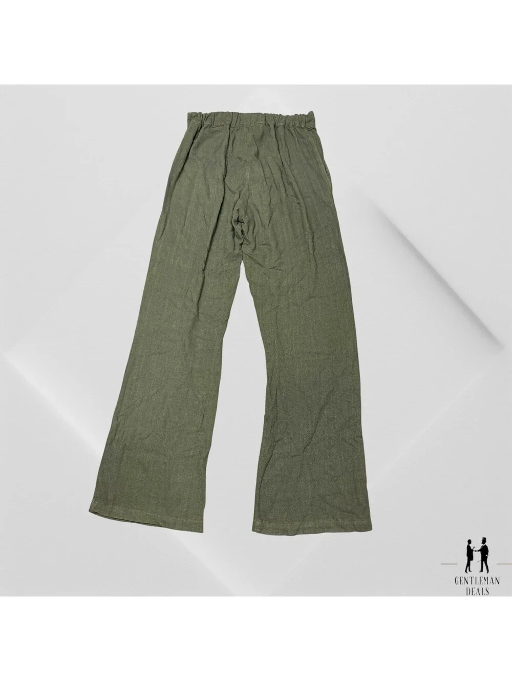Arkhe The Label  VKTRBLAK. The Linen Rayon Pants Drape mens Olive L 30-33x33